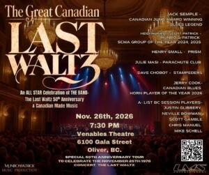The Great Canadian Last Waltz – Oliver show poster