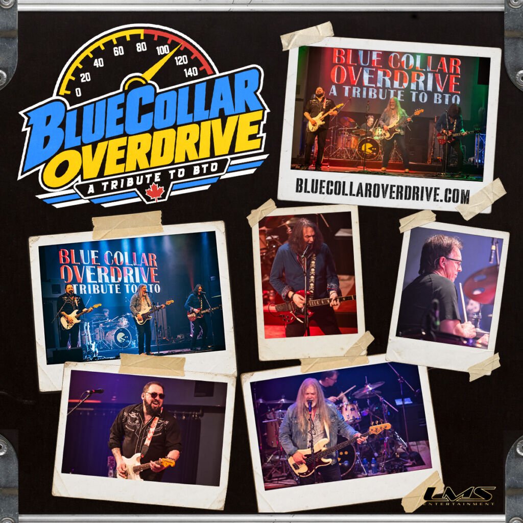 Blue Collar Overdrive band collage and logo