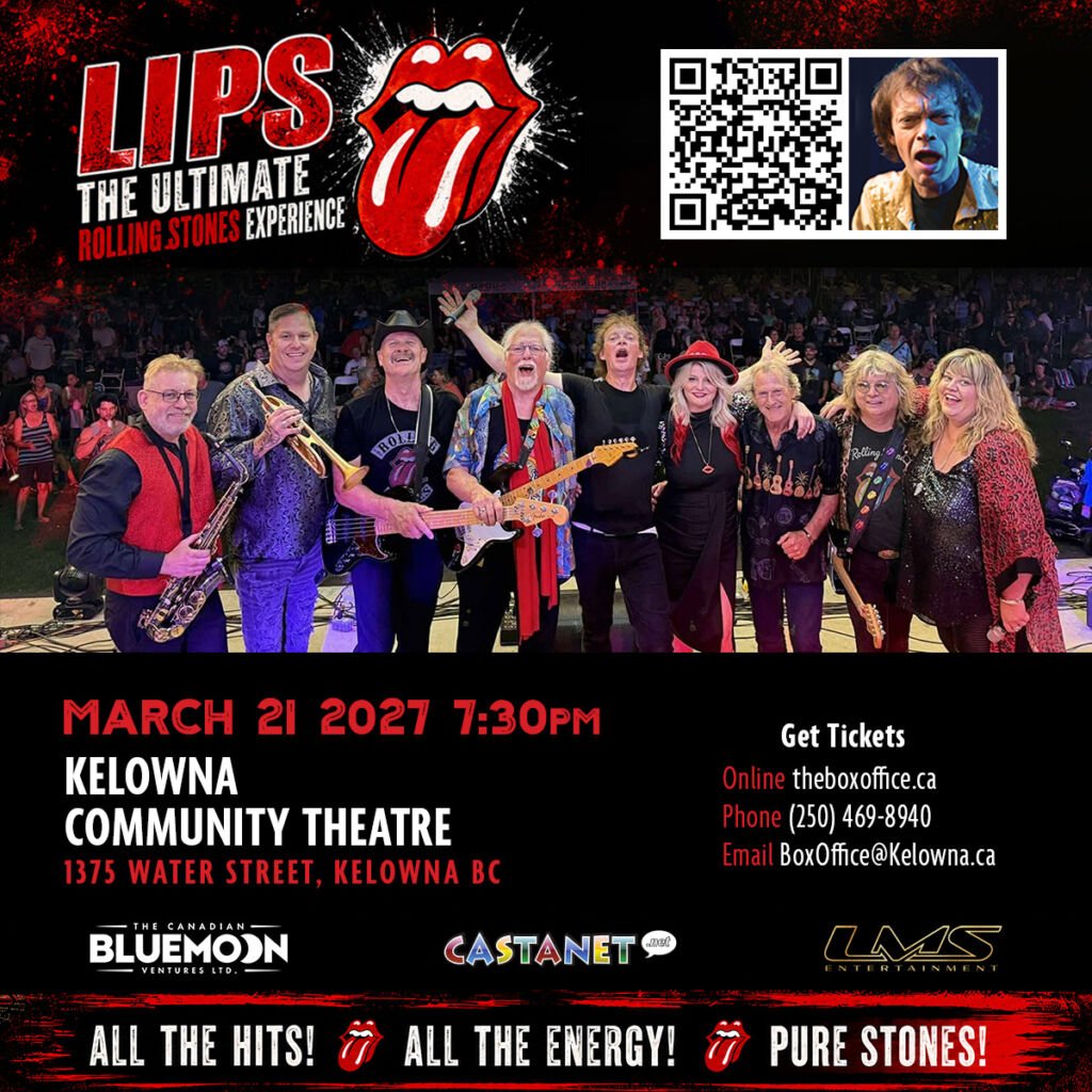 LIPS – The Ultimate Rolling Stones Experience in Kelowna, March 21, 2027