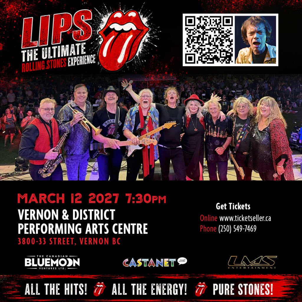 LIPS – The Ultimate Rolling Stones Experience in Vernon, March 12, 2027